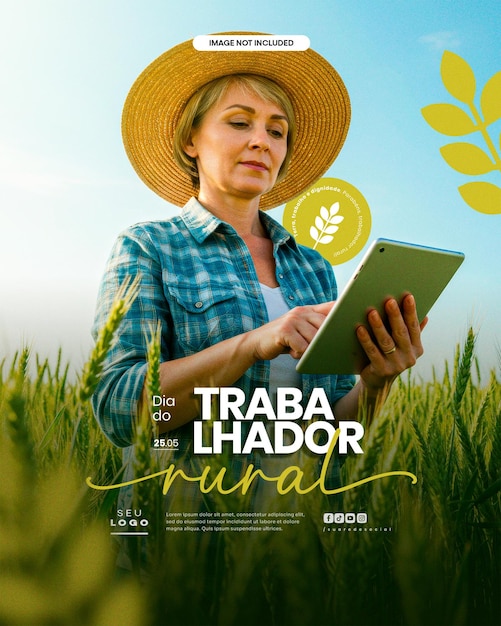 Rural Workers Day May 25 social media editable template