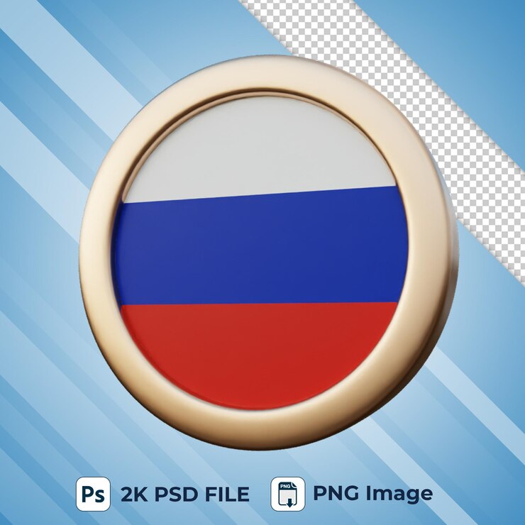 флаг россии 3d