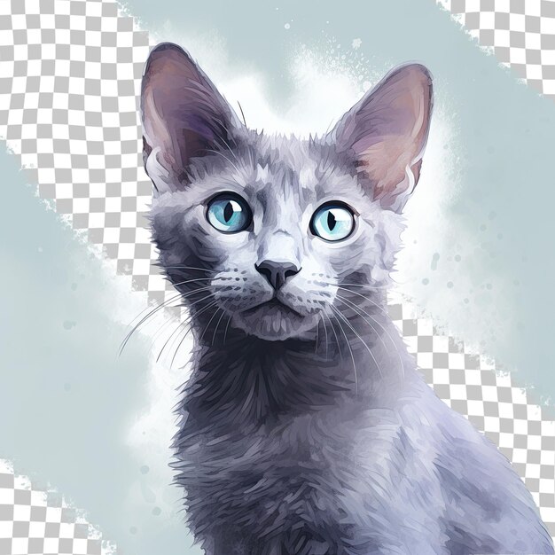 PSD russian cat transparent background