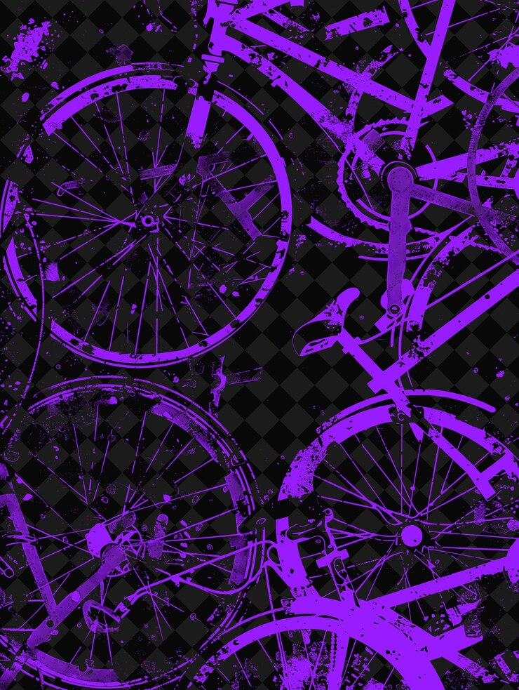 PSD rusted bicycle parts with weathered metal textures and cycli creative texture background designs