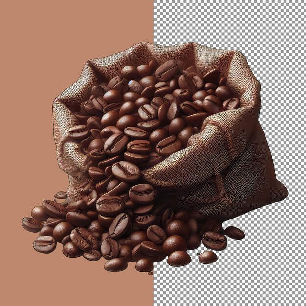 PSD rustic roasted bean heap png