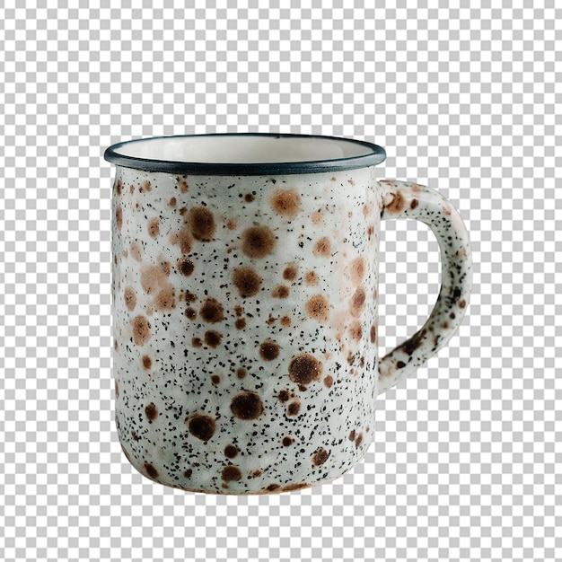 PSD rustic speckled mug design