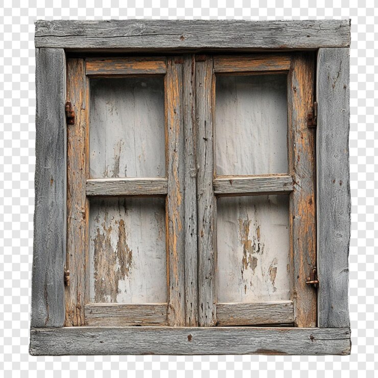 PSD rustic weathered wooden window pane farmhouse window old wood window frame aged wood window vintage window rustic window antique window distressed window gray wood window brown wood window