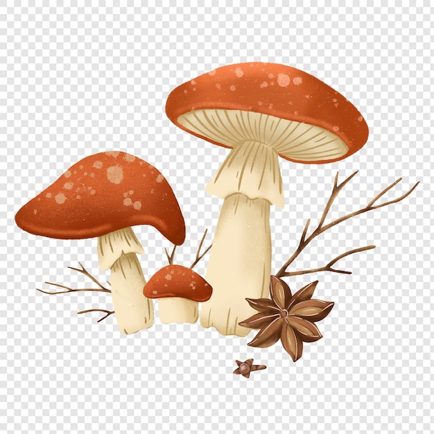 PSD rustiek herfst herfst clipart illustratie-element