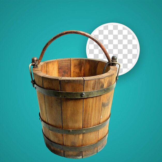 PSD rusty old metal barrel isolated on transparent background png psd