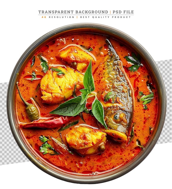 Ryba W Czerwonym Curry Smażone Ulubione Tajskie Jedzenie