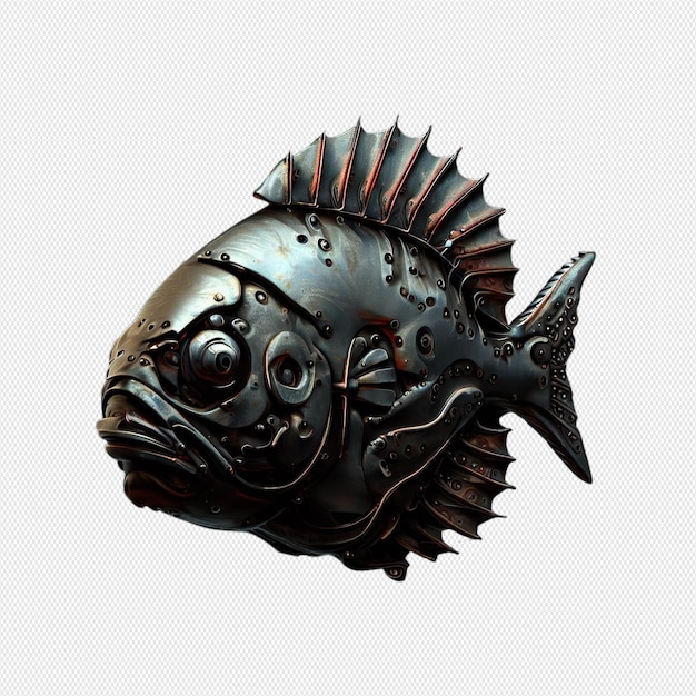 PSD ryba wykonana z metalu