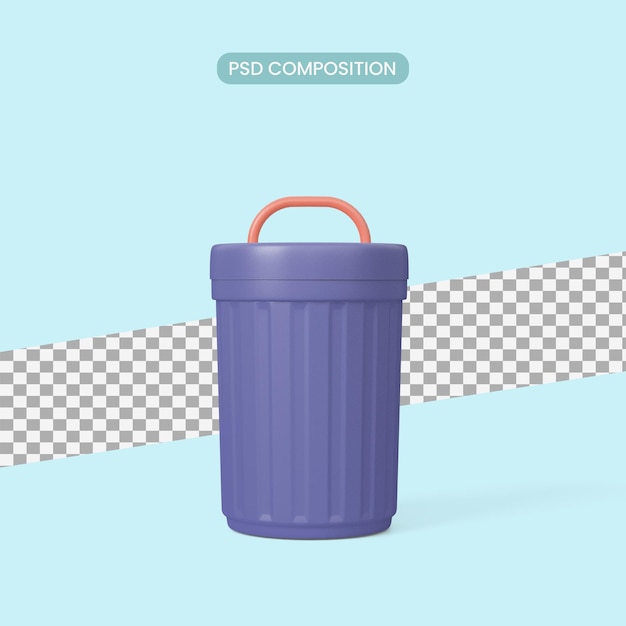 Rycycle Bin 3d Ilustrator Ikon