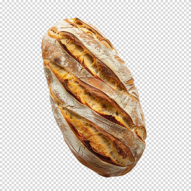 Rye bread isolated on transparent background sourdough bread day and bread day