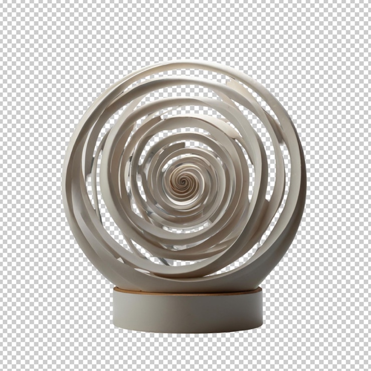 PSD rzeźba spiralnego obiektu