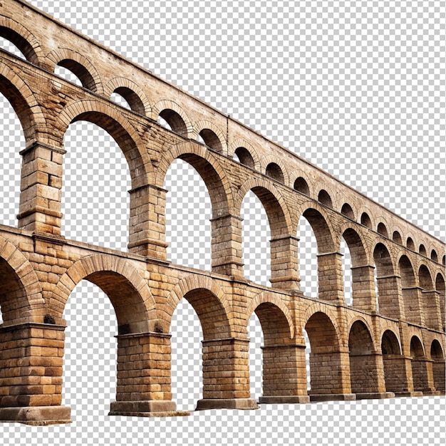 PSD rzymski akwedukt na przezroczystym tle