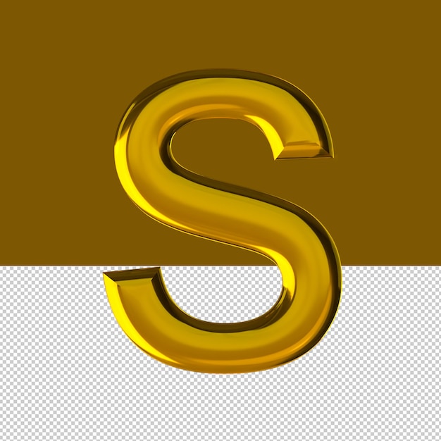 PSD s letter text effect oil