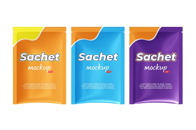 PSD sachet mockup psd