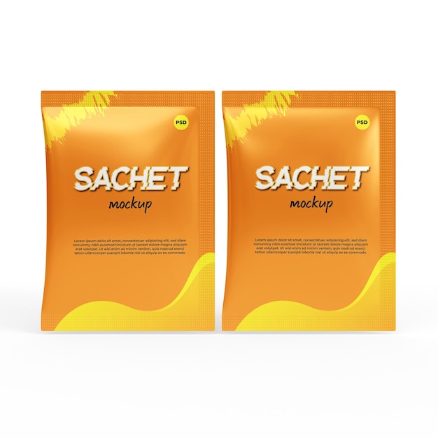 Sachet mockup psd