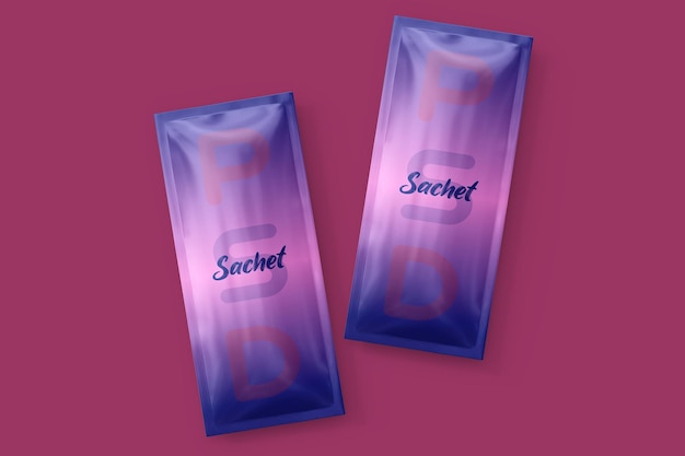 PSD sachet mockup