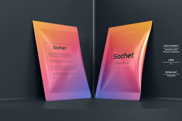 Sachet mockup