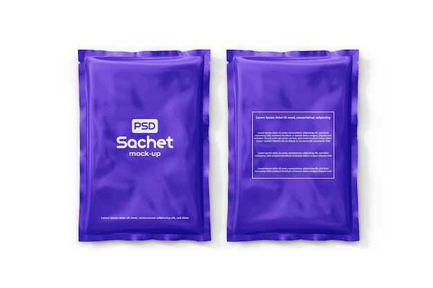 PSD sachet mockup