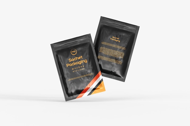 PSD sachet packaging mockup