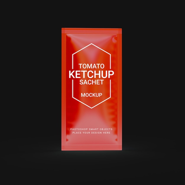 PSD sachet packet mockup