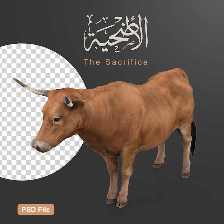 イスラムのお祝いの日とイードアルアドハーのための犠牲動物