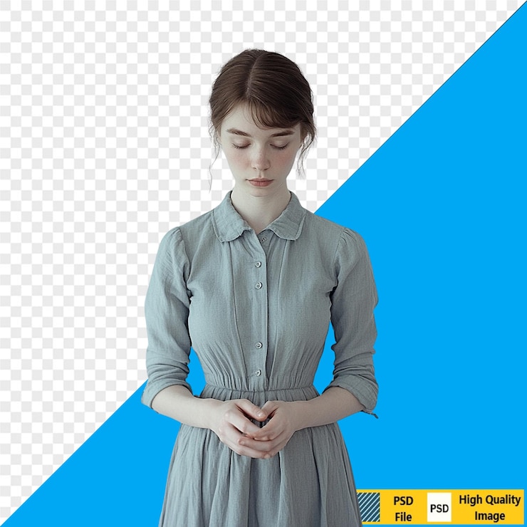 PSD sad person transparent background psd emotional portrait sad expression crying face melancholy