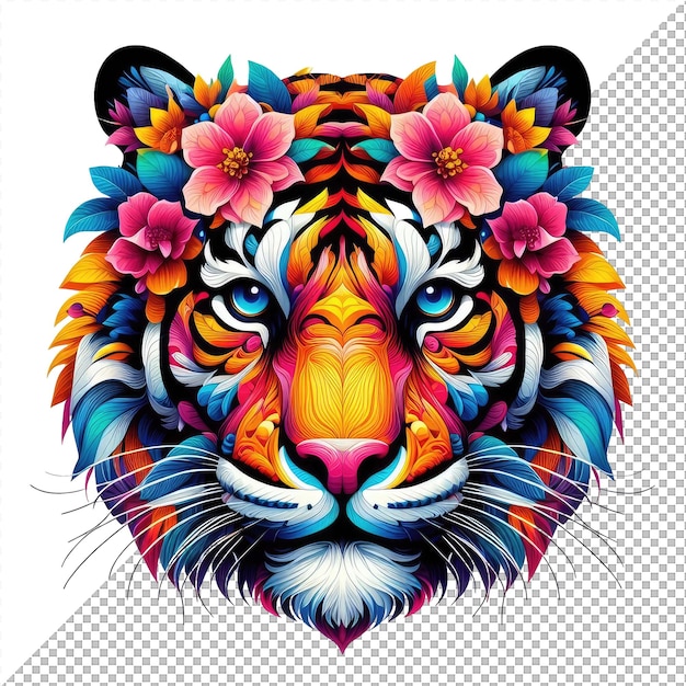 PSD safari spectrum art of diverse animal fronts