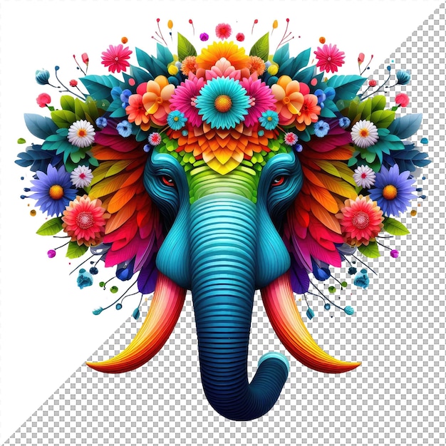 PSD safari spectrum art of diverse animal fronts