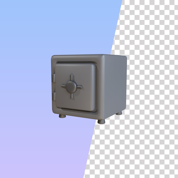 PSD safe icon 3d