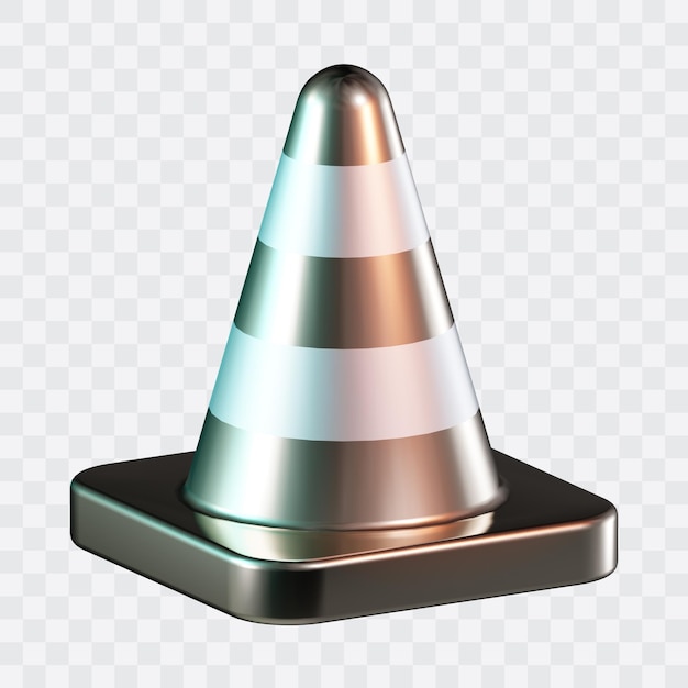 safety cone 3d icon