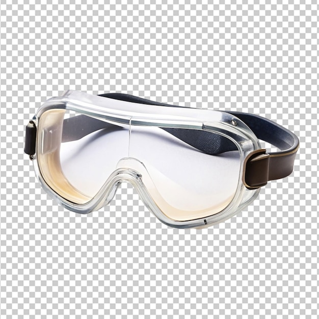 PSD safety goggles transparent background