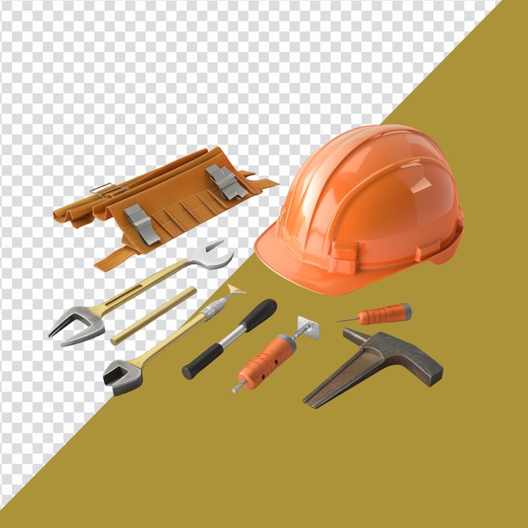 PSD セーフティヘルメット ツール 白