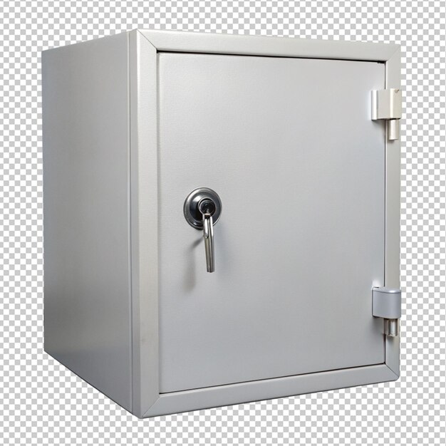 PSD safety locker on transparent background