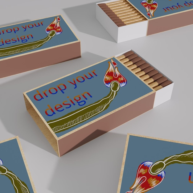 PSD safety match mockup psd