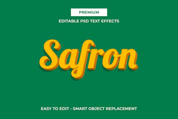 Safron - Elegant Pantone Color Text Effects