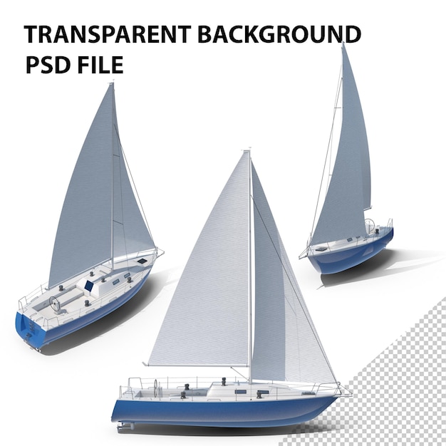 PSD sailboat png