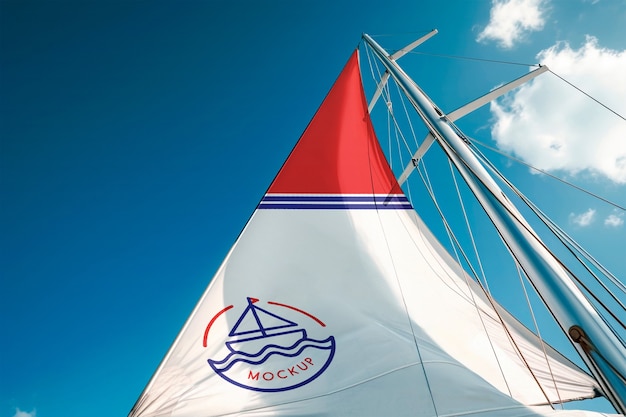 PSD sailing mockup  design