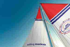 PSD sailing mockup  design