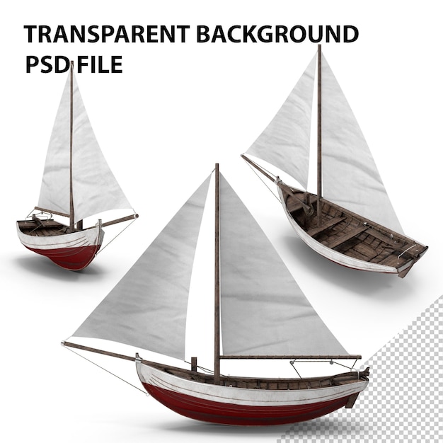 Sailing Ship Wooden PNG