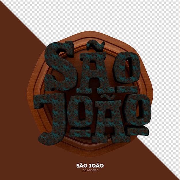 PSD saint john seal 3d render