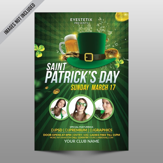 Saint patrick's day flyer