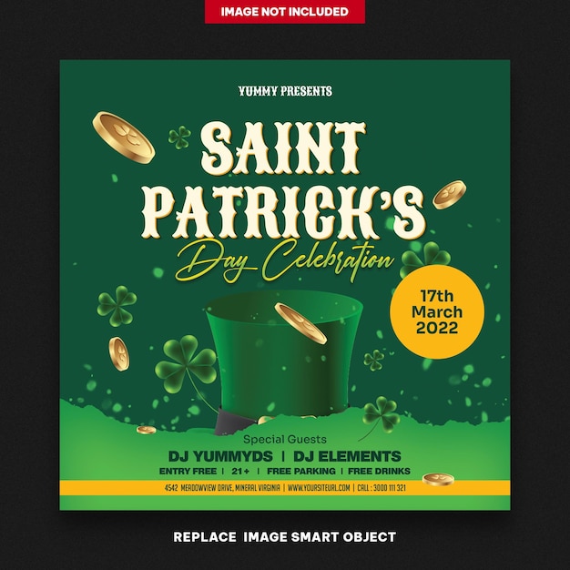 PSD saint patricks banners post