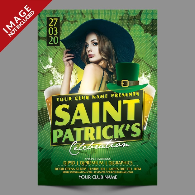 Saint patricks celebration flyer