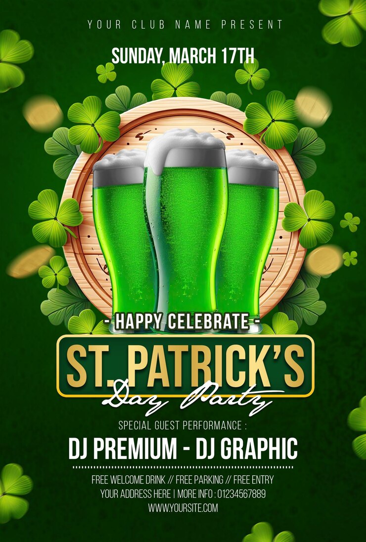 Saint Patricks Day Party Premium Photoshop Template