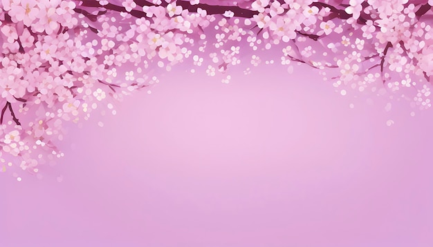 PSD sakura blooming background template