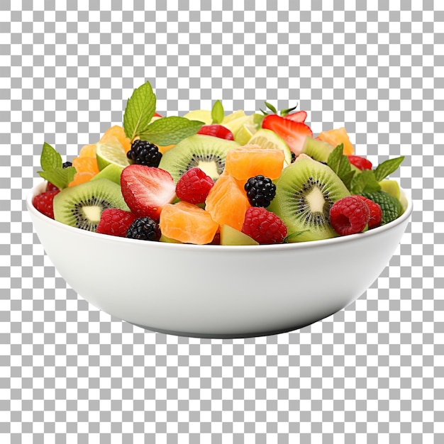 PSD salad in bowl on transparent background