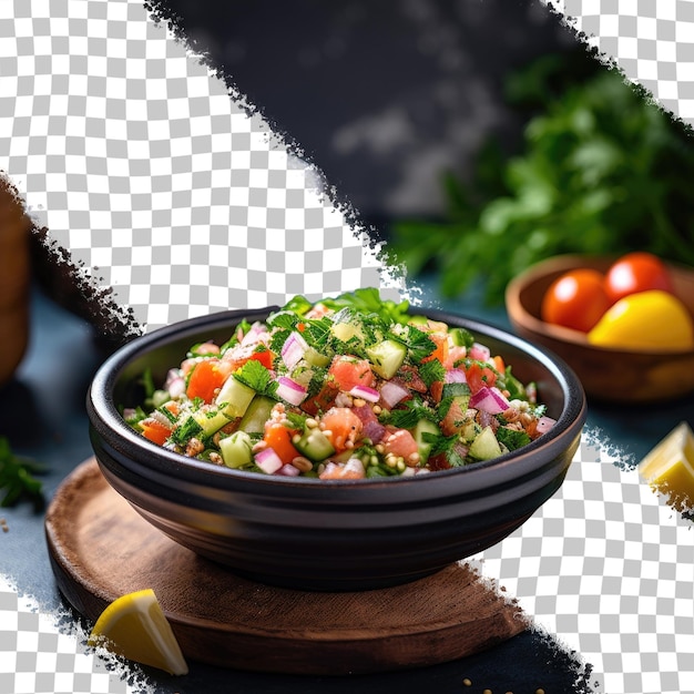 PSD salad from the middle east transparent background