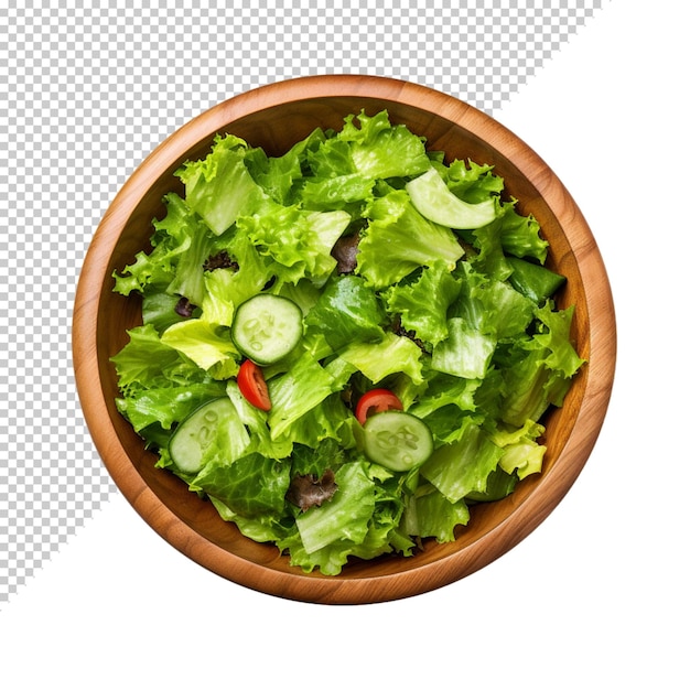 PSD salad isolated on transparent background