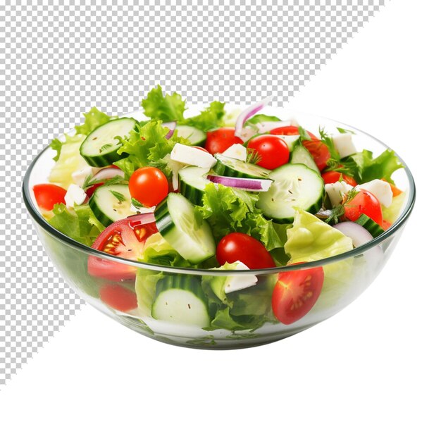 PSD salad isolated on transparent background