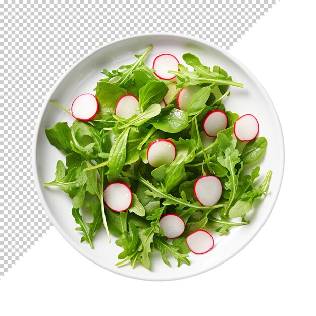 PSD salad isolated on transparent background