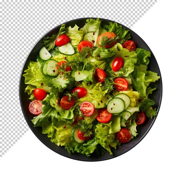 PSD salad isolated on transparent background